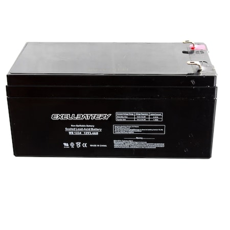 Exell Battery 12, 3.4, AGM Chemistry EB1234